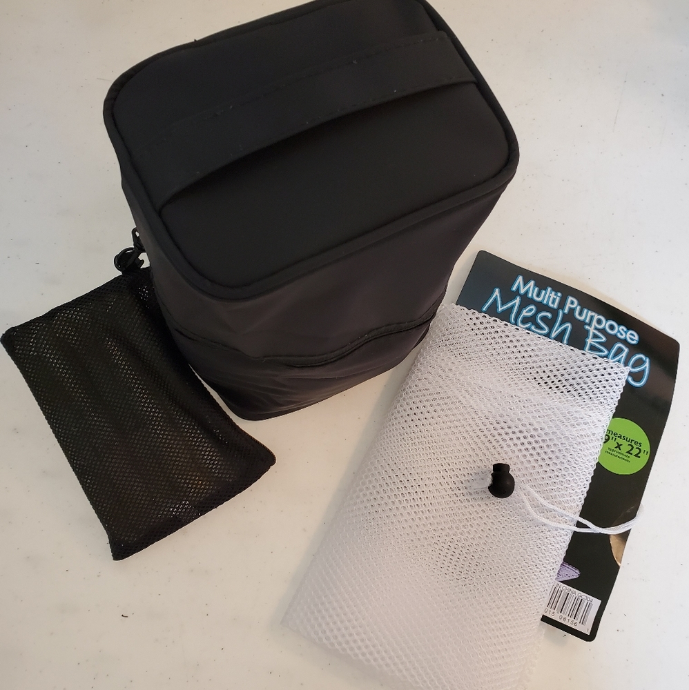 FREE Mesh Laundry Bag with Travel Toiletry Zipper